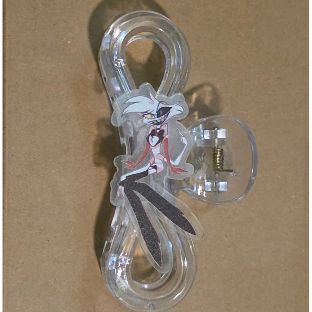 Angel Dust Hair Claw Clip Hazbin Hotel Fan Made New